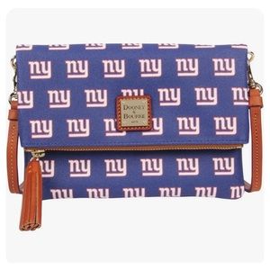 🔵  DOONEY & BOURKE NFL NY Giants Foldover Crossbody Purse NWT